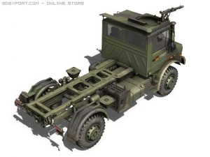 mercedes benz unimog u1300 isaf 3D Model