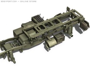 mercedes benz unimog u1300 isaf 3D Model