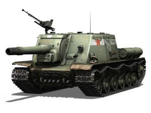 isu152 soviet heavy selfpropelled 3D Model