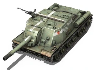 isu152 soviet heavy selfpropelled 3D Model