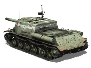 isu152 soviet heavy selfpropelled 3D Model