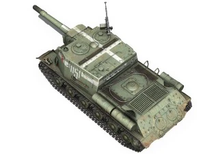 isu152 soviet heavy selfpropelled 3D Model