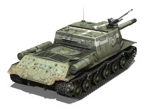 isu152 soviet heavy selfpropelled 3D Model