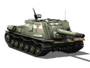 isu152 soviet heavy selfpropelled 3D Model