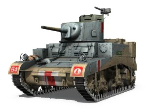 m3 light tank stuart 3D Model