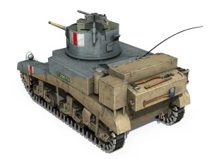 m3 light tank stuart 3D Model