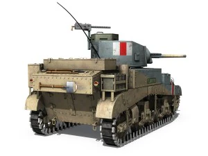 m3 light tank stuart 3D Model