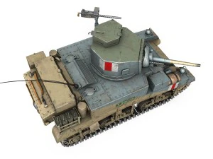 m3 light tank stuart 3D Model