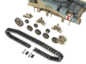 m3 light tank stuart 3D Model