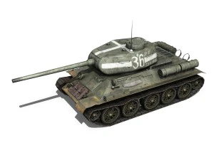 t34 85 soviet medium tank 3D Model