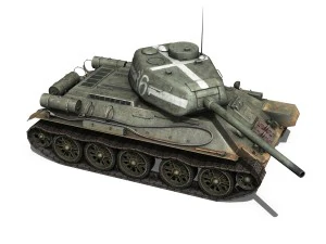 t34 85 soviet medium tank 3D Model