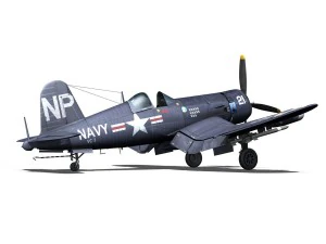change vought f4u5n corsair 3D Model