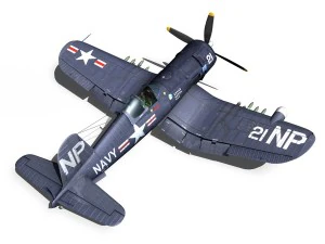 change vought f4u5n corsair 3D Model