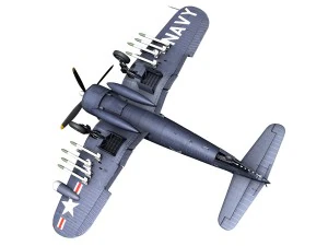 change vought f4u5n corsair 3D Model