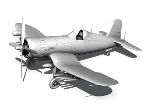 change vought f4u5n corsair 3D Model