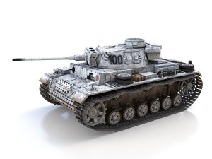 pzkpfw iii - panzer 3 - ausfl - 100 3D Model