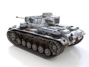 pzkpfw iii - panzer 3 - ausfl - 100 3D Model