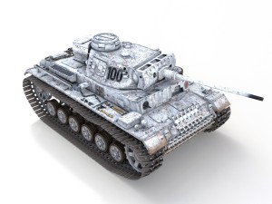 pzkpfw iii - panzer 3 - ausfl - 100 3D Model