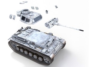 pzkpfw iii - panzer 3 - ausfl - 100 3D Model