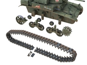 m3a1 light tank stuart - blood and guts Modelo 3D