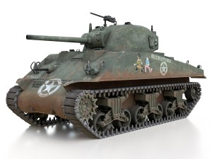 m4 sherman - belle of little rock 3D Модель