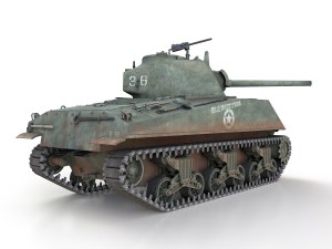 m4 sherman - belle of little rock 3D Модель