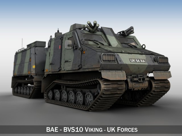 bvs10 viking - uk forces 3D Model .c4d .max .obj .3ds .fbx .stl .blend 