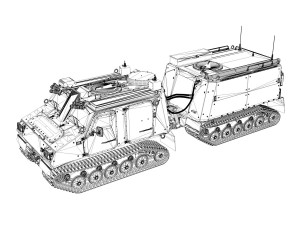 bvs10 viking - uk forces 3D Model