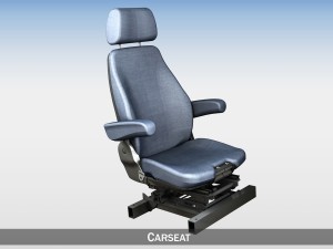 car truck seat witch attachment Model 3D