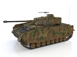 pzkpfw iv - panzer 4 - ausfh - 615 3D Model