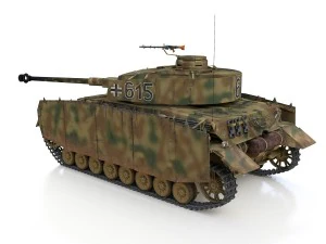 pzkpfw iv - panzer 4 - ausfh - 615 3D Model