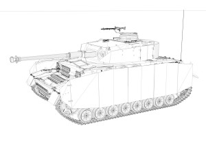 pzkpfw iv - panzer 4 - ausfh - 615 3D 模型
