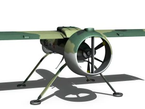 pchela 1t drone russian uav 3D Model