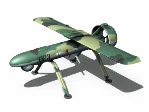 pchela 1t drone russian uav 3D Model