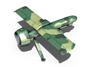 pchela 1t drone russian uav 3D Model