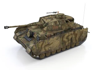 pzkpfw iv - panzer 4 - ausfh - 600 3D Модель