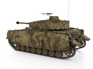 pzkpfw iv - panzer 4 - ausfh - 600 3D Модель