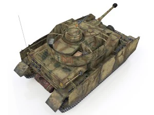 pzkpfw iv - panzer 4 - ausfh - 600 3D Модель