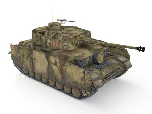 pzkpfw iv - panzer 4 - ausfh - 600 3D Модель