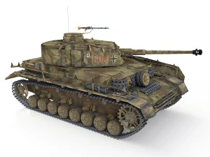pzkpfw iv - panzer 4 - ausfh - 600 3D Модель