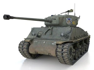 m4a3e8 sherman - jgsdf - 3318 3D Model