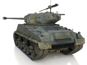 m4a3e8 sherman - jgsdf - 3318 3D Model