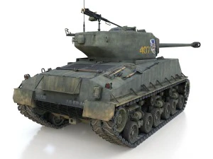 m4a3e8 sherman - jgsdf - 3318 3D Model