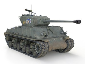 m4a3e8 sherman - jgsdf - 3318 3D 모델