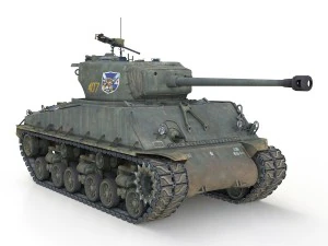 m4a3e8 sherman - jgsdf - 3318 3D Model