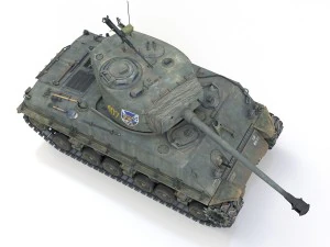 m4a3e8 sherman - jgsdf - 3318 3D Model