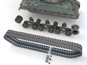 m4a3e8 sherman - jgsdf - 3318 3D 모델