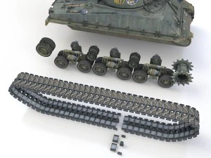 m4a3e8 sherman - jgsdf - 3318 3D Model