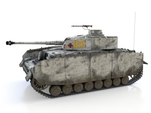 pzkpfw iv - panzer 4 - ausfh - 831 3D Model