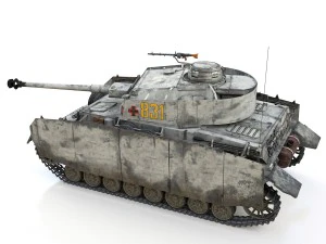 pzkpfw iv - panzer 4 - ausfh - 831 3D Model